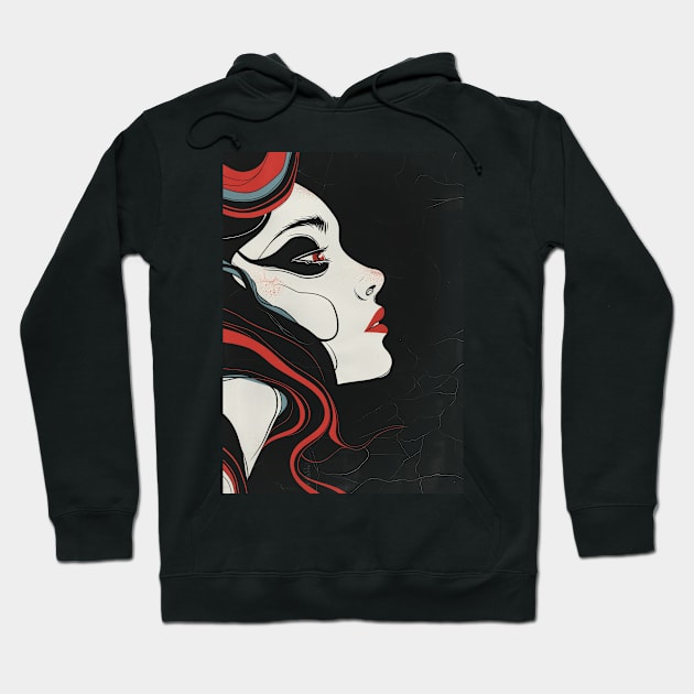 Red Lips Hoodie by chlorophyl